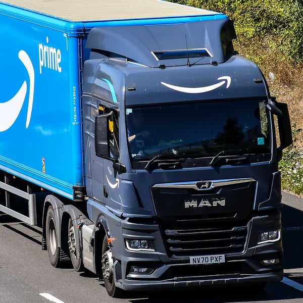 Truck on route